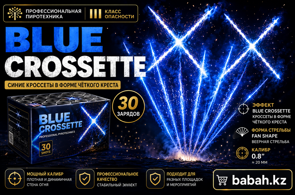 BLUE CROSSETTE – салют для Gender Party