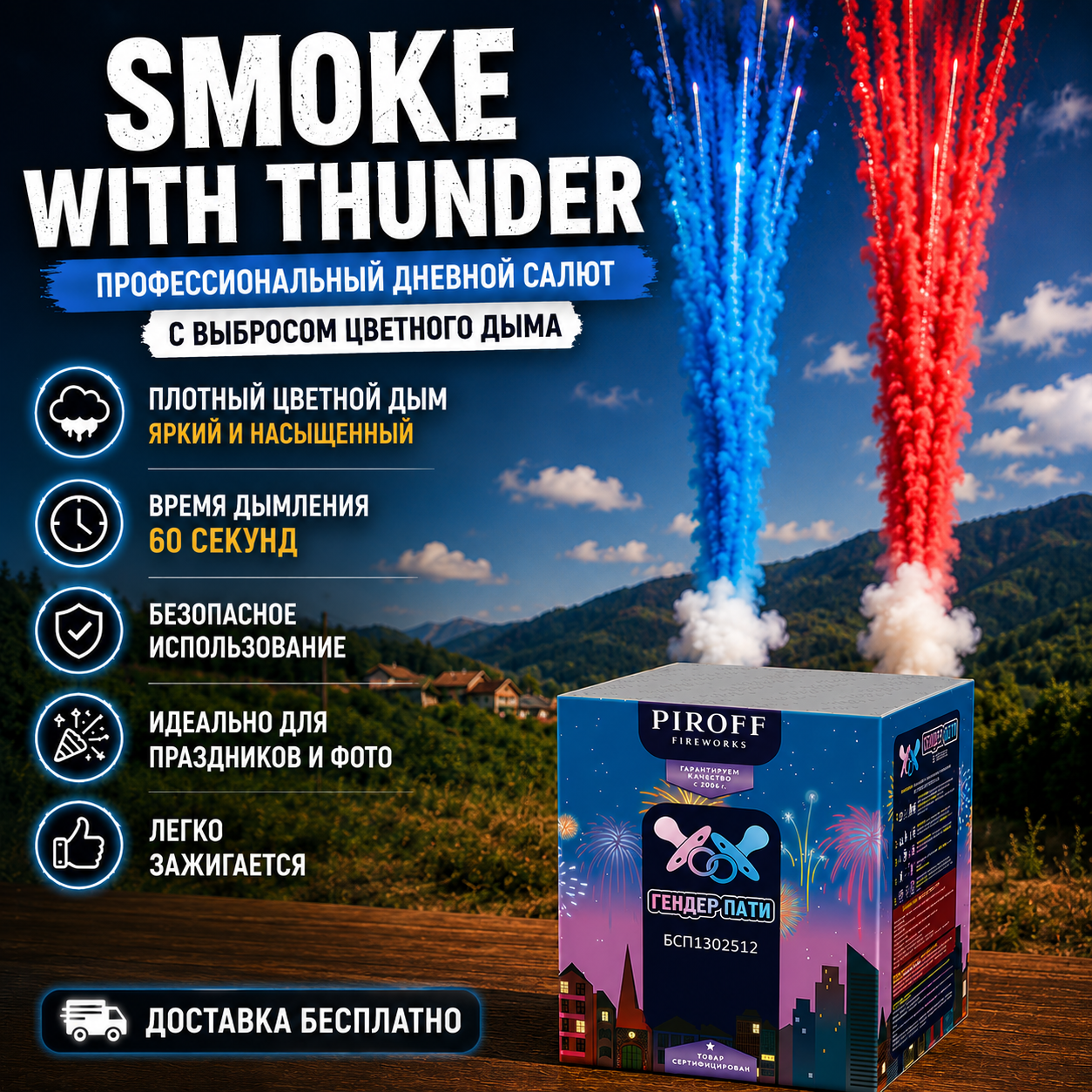 RED SMOKE WITH THUNDER RED SMOKE WITH THUNDER