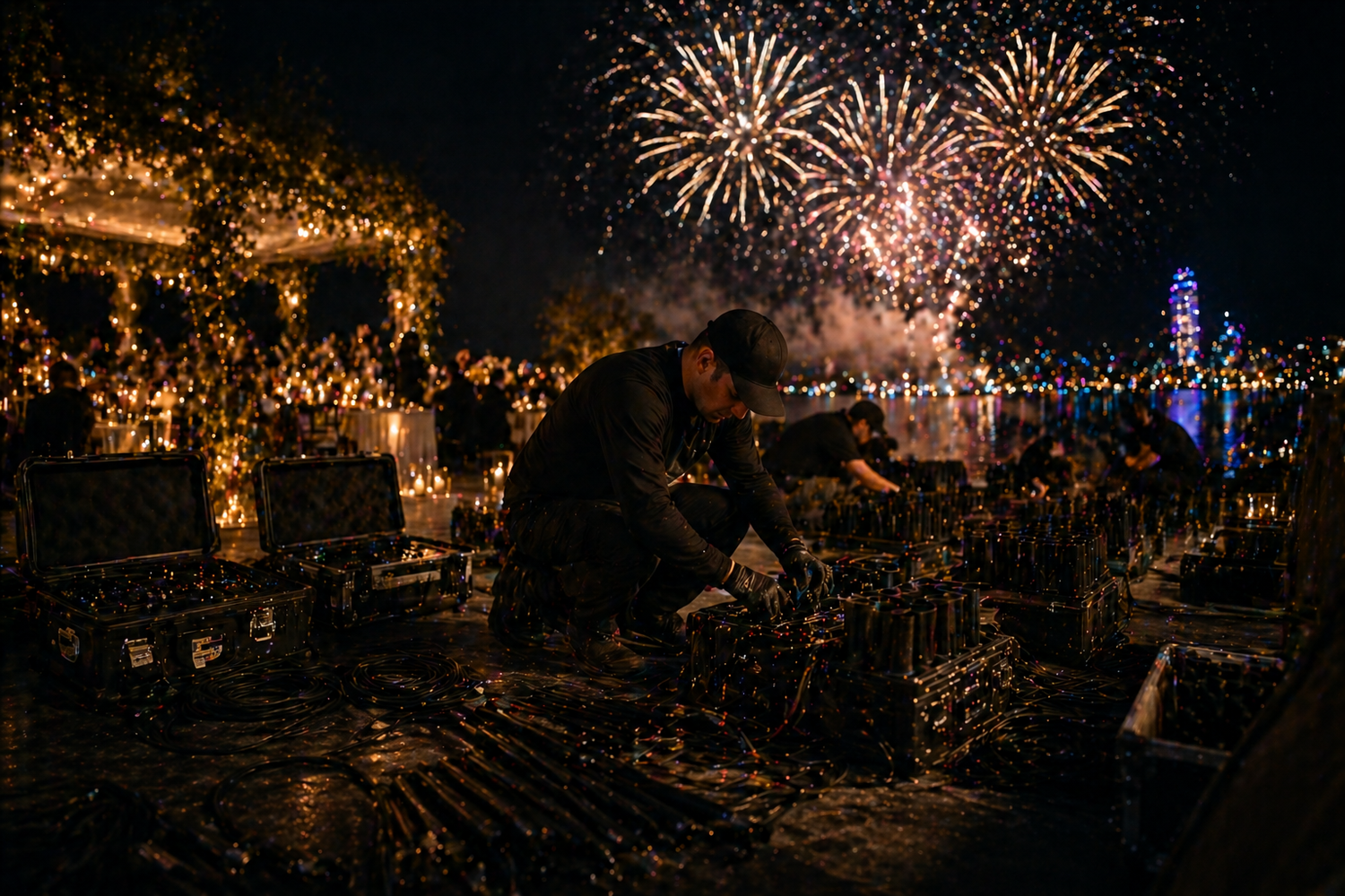 команда babah kz профессиональный запуск салютов и пиротехники в алматы