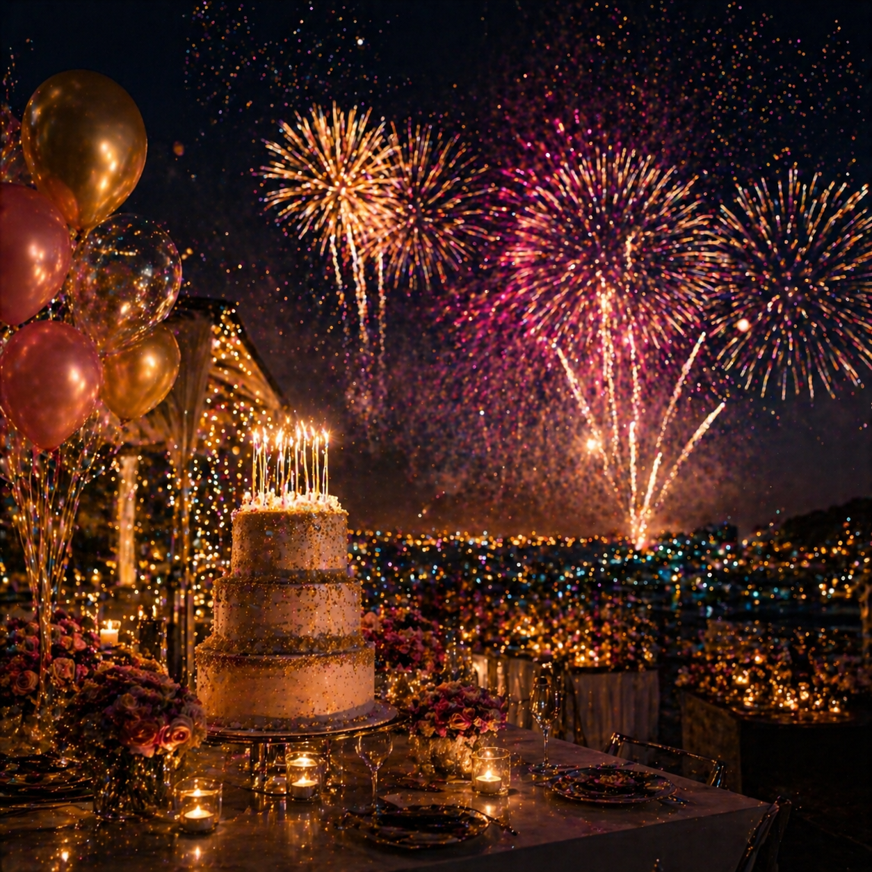 фейерверк на день рождения праздничный салют babah kz